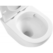 Унитаз подвесной безободковый Azario Teramo AZ-0053-UQ с крышкой микролифт (Система смыва торнадо) - фото 5