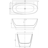 Ванна отдельностоящая Azario Darwin 170x75 см DAR17075 - фото 4