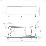 Ванна акриловая Azario Enrica 160x70 см AV.0030160, Размер - мм: 1600х700 - фото 4