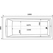 Ванна акриловая Azario Бали 180x80 см БАВ0105, Размер - мм: 1800х800 - фото 5