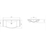Тумба напольная с раковиной Стиль Коралл 80/2 см - фото 5