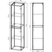 Пенал подвесной Vincea Chiara/Luka 35 см VSC-2CL150TO, дуб табак - фото 4