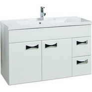 Тумба подвесная с раковиной Акватон Диор 80 см 1A167801DR010, белый - фото 