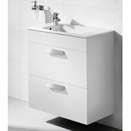 Тумба подвесная с раковиной ROCA DEBBA 60 см ZRU9302708, белый - фото 2