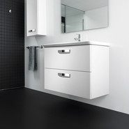 Тумба подвесная с раковиной ROCA The GAP 60 см ZRU9302734, белый - фото 2