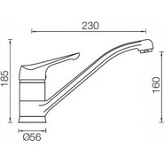 Смеситель для кухни Schock NEOS 710066, хром - фото 2