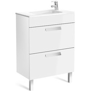 Тумба подвесная с раковиной ROCA DEBBA 60 см ZRU9302708, белый - фото 4