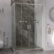 Душевое ограждение Ambassador Forsa 160x80 см 17021111AX-80AX, хром/прозрачное - фото 2