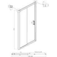 Душевое ограждение Ambassador Forsa 160x80 см 17021122AX-80AX, хром/прозрачное - фото 6