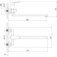 Смеситель для ванны Azario Castelo AZ-VJC138274C - фото 6