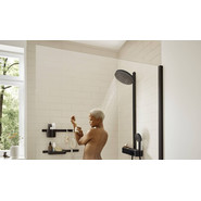 Душевая стойка с термостатом Hansgrohe Pulsify S Showerpipe 260 2jet 24240670, черный матовый - фото 4