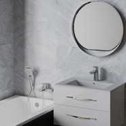 Набор смесителей 3 в 1 для ванны с коротким изливом Paini Viva Style P4CRSET3 - фото 2