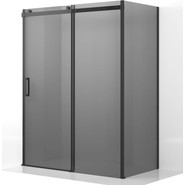 Душевое ограждение Ambassador Benefit 160x80 см 19022205HBB-80HBB (стекло 8 мм) чёрный/тонированное - фото 