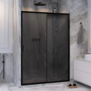 Душевая дверь Ambassador Forsa 160 см 17022222ABB, чёрный/тонированное - фото 2