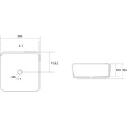 Раковина-чаша Abber Rechteck 38 см AC2211MB, черный матовый - фото 5