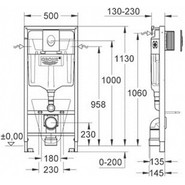 Инсталляция для унитаза Grohe Rapid SL 38721001 с панелью смыва Skate Air, хром - фото 2