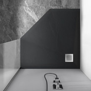 Поддон каменный Vincea 90х90 см VST-4SP9090A, антрацит - фото 2