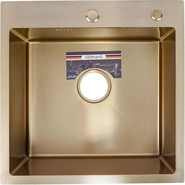 Кухонная мойка Gerhans K35050G 1 мм, золото, Цвет производителя: золото - фото 