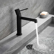 Смеситель для раковины Vincea Desire VBF-1D1MB, черный матовый - фото 4