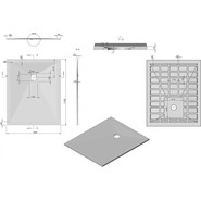 Поддон каменный Vincea 110х90 см VST-4SR9011A, антрацит - фото 5