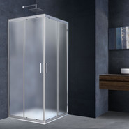 Душевое ограждение Vincea Rapid 80-90x80-90 см VSS-3R80/90MT, хром/текстурное - фото 