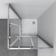 Душевое ограждение Vincea Rapid 80-90x80-90 см VSS-3R80/90MT, хром/текстурное - фото 2