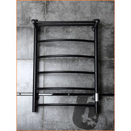 Полотенцесушитель электрический Тругор Пэк сп 5 ВГП с полкой П6 500х800 мм, чёрный (возможность скрытого подключения) 00-00042758 - фото 3