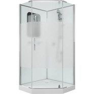 Душевое кабина Grossman Classic 90x90 см GR171D, хром/матовое - фото 