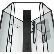 Душевое кабина Grossman Elegans 90x90 см GR251D, чёрный/прозрачное - фото 4