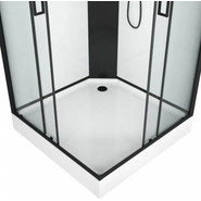 Душевое кабина Grossman Elegans 90x90 см GR251Q, чёрный/прозрачное - фото 3