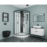 Душевое кабина Grossman Elegans 90x90 см GR251, чёрный/прозрачное - фото 2