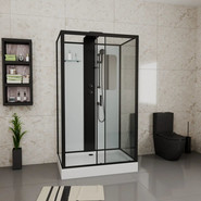 Душевое кабина Grossman Elegans 120x80 см GR252Q, чёрный/прозрачное - фото 2