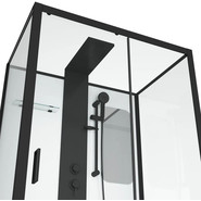 Душевое кабина Grossman Elegans 120x80 см GR252Q, чёрный/прозрачное - фото 3