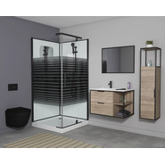 Душевое кабина Grossman Classic 90x90 см GR271QR, чёрный/узор - фото 2