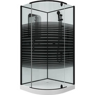 Душевое кабина Grossman Classic 100x100 см GR270, чёрный/узор - фото 