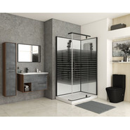 Душевое кабина Grossman Classic 120x80 см GR272QR R, чёрный/узор - фото 2