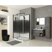 Душевое кабина Grossman Classic 120x80 см GR272QL L, чёрный/узор - фото 2