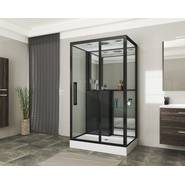 Душевое кабина Grossman 80x120 см GR267, чёрный/прозрачное - фото 2