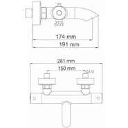 Смеситель для ванны с термостатом WasserKraft Berkel 4811 Thermo - фото 4