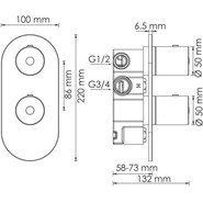 Смеситель для ванны с термостатом WasserKraft Berkel 4833 Thermo - фото 2