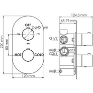 Смеситель для ванны с термостатом WasserKraft Berkel 4844 Thermo - фото 4