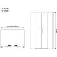 Душевая дверь Grossman Fly 120 см GR-D120Fl, хром/прозрачное - фото 3