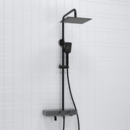 Душевая стойка с термостатом WasserKraft A114.255.130.CB Thermo, черный - фото 2