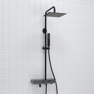 Душевая стойка с термостатом WasserKraft A114.255.218.CB Thermo, черный - фото 2