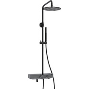 Душевая стойка с термостатом WasserKraft A114.258.217.CB Thermo, черный - фото 