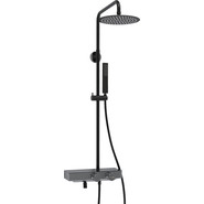 Душевая стойка с термостатом WasserKraft A114.258.218.CB Thermo, черный - фото 