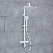 Душевая стойка с термостатом WasserKraft A188.163.155.WM Thermo, белый - фото 2