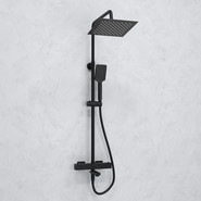 Душевая стойка с термостатом WasserKraft A299.255.130.BM Thermo, черный - фото 2