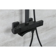 Душевая стойка с термостатом Gappo G2407-60, черный - фото 3