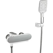 Смеситель для ванны с душевым гарнитуром Gappo G3283-8, хром/белый - фото 2